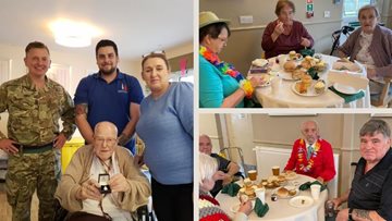 Celebrations and awards at Treharris care home